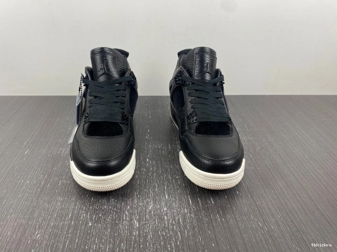 Reps TBkick Black 4 Pony 819139-010 Jordan Retro Hair 0629
